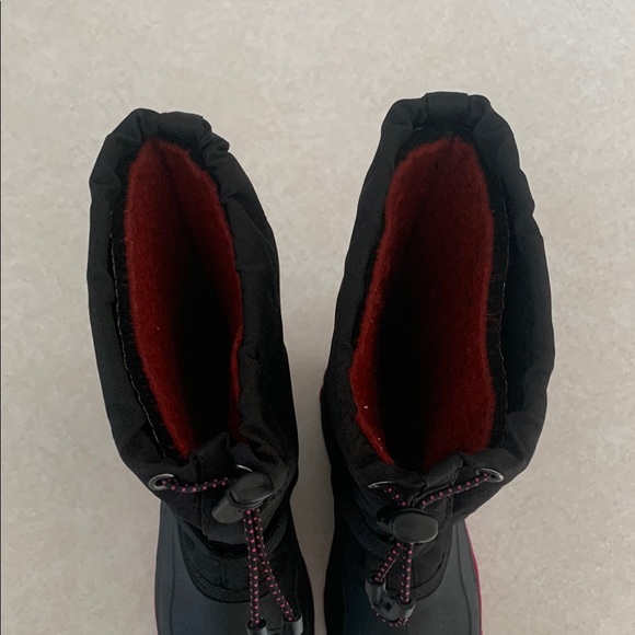 Kamik Kids Black and Pink Snow Boots - Picture 4 of 8